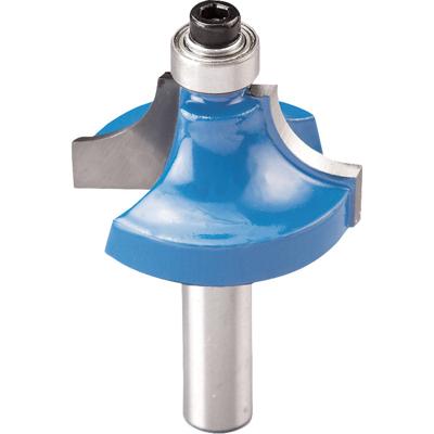 Kwartrondprofielfrees HM aanloopkogellager 25.4 mm blister KWB - Kwb