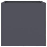 Plantenbak 49x47x46 cm koudgewalst staal antracietkleurig - thumbnail