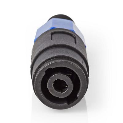 Luidsprekerconnector | Luidspreker 4-pins male | Zwart