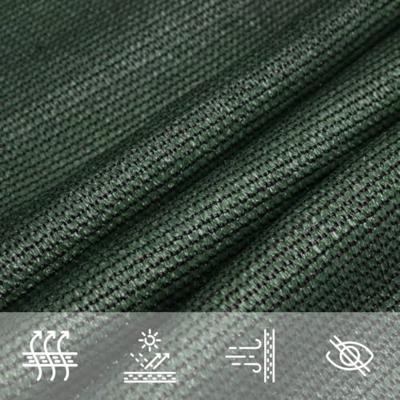 VidaXL Zonnezeil 160 g/m² 3/4x2 m hdpe donkergroen - thumbnail