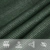 VidaXL Zonnezeil 160 g/m² 4x5x6,8 m hdpe donkergroen - thumbnail