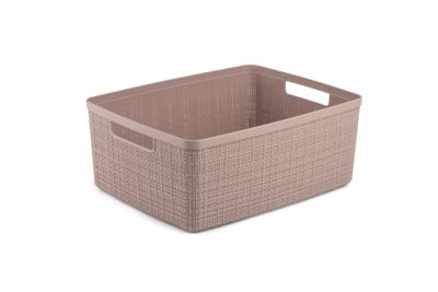 Curver Opbergmand Jute-Look 12L Roze