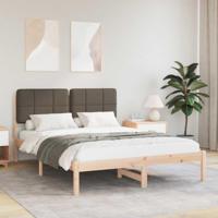 Bedframe met Gevoerd Hoofdgedeelte Taupe 160 x 200 cm - thumbnail