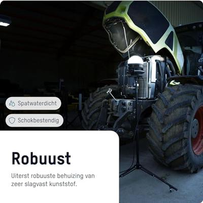 LED Werklamp Bol 100 Watt - 360° - 11500Lm - 5m kabel - extra stopcontact