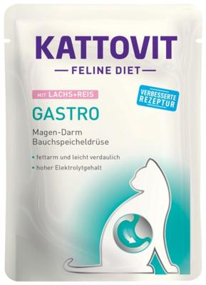KATTOVIT Feline Diet Gastro Salmon with rice - nat kattenvoer - 85g