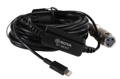 Boya XLR naar Lightning Adapter BY-BCA7 Boya XLR naar Lightning Adapter BY-BCA7