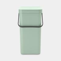 Brabantia Sort & Go afvalemmer 16 liter jade green - thumbnail