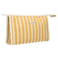 Traveller Toilettas summer geel gestreept 29cm x 19,5cm - thumbnail