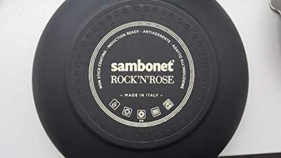 Sambonet Grillpan Rock 'n' Rose - Zwart - 28 x 28 cm - standaard anti-aanbaklaag Sambonet Grillpan Rock 'n' Rose - Zwart - 28 x 28 cm - standaard anti-aanbaklaag