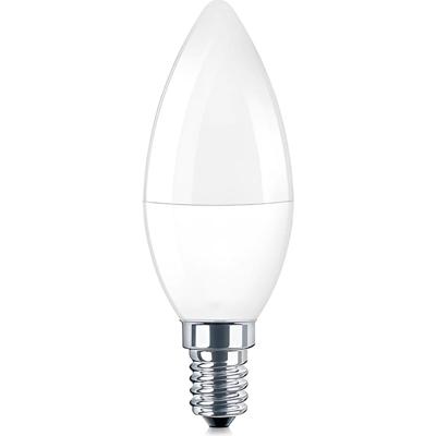 LED Lamp - E14 Fitting - Brinton - 6.5W 630lm - 830 Warm Wit 3000K - C37 | Vervangt 45W
