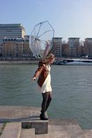 Smati Paraplu Chien Compact Transparent Dog Black - thumbnail