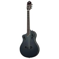 Ortega RTPSTD-SBK-L TourPlayer Series Standard Satin Black Finish linkshandige elektrisch-akoestische klassieke gitaar met tas - thumbnail