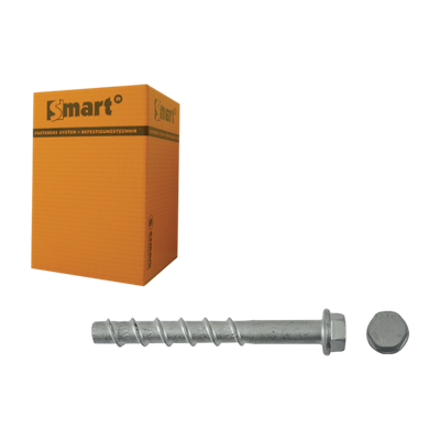 pgb-Europe SMART | Betonschroef S-BSZ 10x45x100 Znlamel | 25 st SM0BSZ0141001003
