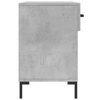 Schoenenbank 102x35x55 cm bewerkt hout betongrijs - thumbnail
