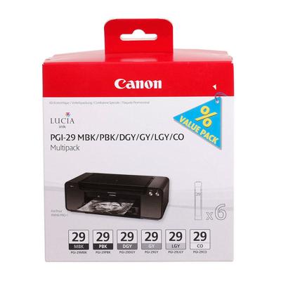 Canon PGI-29 MBK/PBK/DGY/GY/LGY/CO Multi