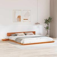 Bedframe Bruin 200 x 200 cm Hout - thumbnail