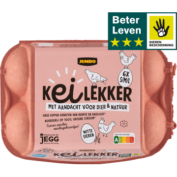 Jumbo Kei Lekker met Aandacht voor Dier & Natuur S/M/L 6 Stuks 258 g