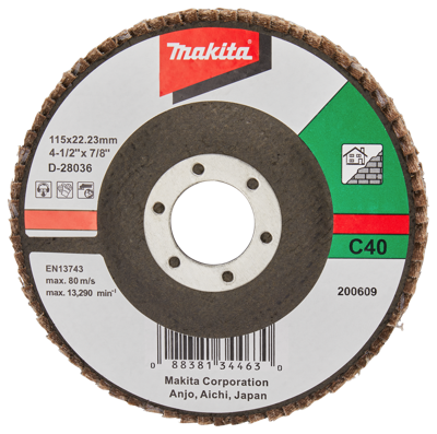 Makita Accessoires Lamellenschuurschijf 115mm C40 - D-28036 D-28036