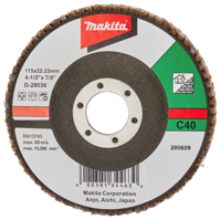 Makita Accessoires Lamellenschuurschijf 115mm C40 - D-28036 D-28036 - thumbnail