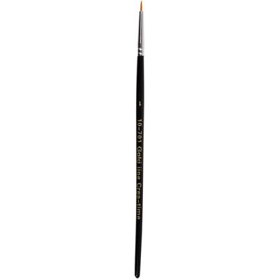 Creativ Company Gold line penselen, afm 0, l: 17 cm, b: 1 mm, rond, 12 stuk/ 1 doos
