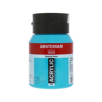 Royal Talens Amsterdam Acrylverf 500 ml - Turkooisblauw 522