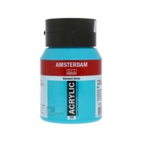 Royal Talens Amsterdam Acrylverf 500 ml - Turkooisblauw 522 - thumbnail