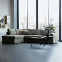 WOOOD Hoekbank 'Freddie' Links, Melange, kleur Warm Groen - thumbnail