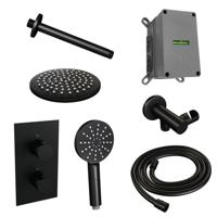 Thermostatische inbouw regendouche met 3-weg omstelling en 20 cm douchekop - thumbnail