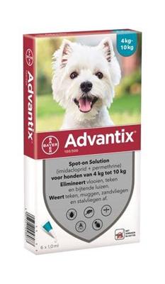 Advantix 100/500 Hond (4 tot 10kg) 6P