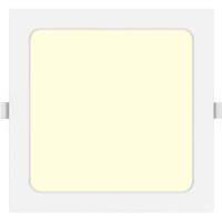 LED Vierkante Downlight 15W - Warm Wit 3000K - Mat Wit Kunststof - 175mm - thumbnail