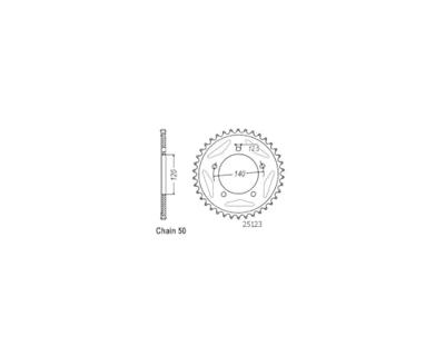 ESJOT Chain wheel 530 41z steel black