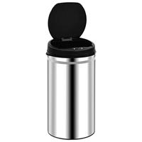 Prullenbak met automatische sensor 50 L roestvrij staal - thumbnail