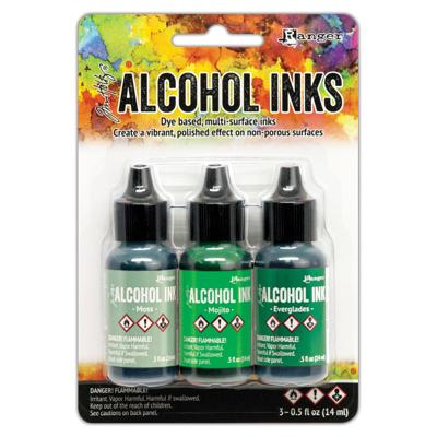 Ranger Ink Ranger • tim holtz alcohol inks moss, mojito & everglades 14ml