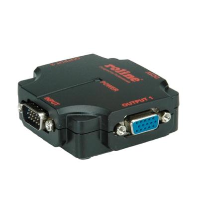 ROLINE VGA videosplitter, hoge resolutie, 450 MHz, 2-voudig ROLINE VGA videosplitter, hoge resolutie, 450 MHz, 2-voudig