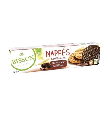 Bisson Zandkoekjes Pure Chocolade Bio (160g)
