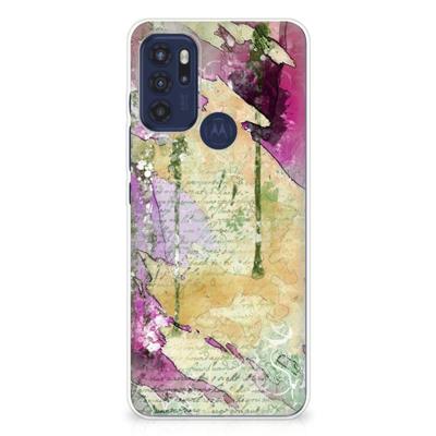 Smartphone hoesje Motorola Moto G60s Letter Painting