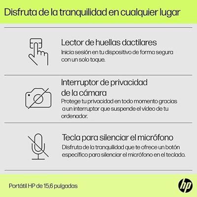 Laptop HP 15-fd0060ns Intel Core i7-1355U 8 GB RAM 512 GB SSD