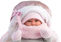 Babypop Mimi Lachebekje met reiswieg - 42 cm - thumbnail