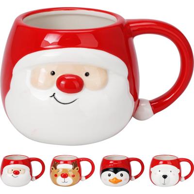 Kerstbeker met gezicht
