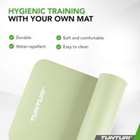 Tunturi NBR Yogamat met Draagtas | Fitness mat Extra dik & zacht | Anti slip | 180x60x1.5cm | Incl Trainingsapp | Mint - thumbnail