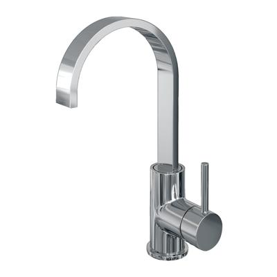 Brauer Chrome Edition Hoge Opbouw Wastafelmengkraan met Draaibare Platte Uitloop Model A Chroom