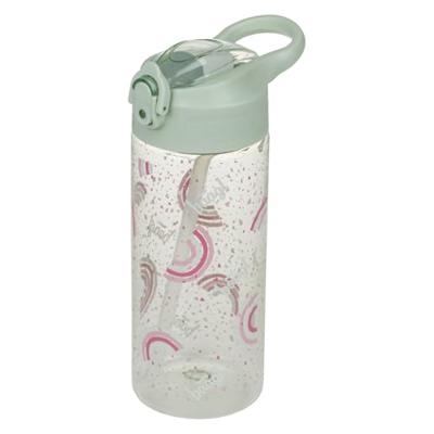 Baagl Regenboog Drinkfles 500ml met Rietje