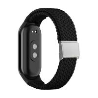 By Qubix - Braided nylon bandje - Zwart - Compatible met Xiaomi Smart Band 8 & 9 - Compatible Xiaomi bandje - thumbnail