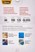 Glanzende lamineerfolie A6 125 - 100 stuks - thumbnail