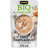 Jumbo Biologisch Romige Champignonsoep 570ML - thumbnail