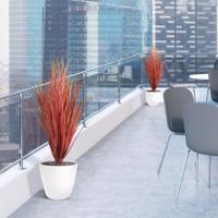 Kunst Rietgras Deluxe UV 95cm Burgundy - thumbnail