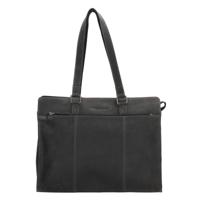 Hide & Stitches Idaho Laptopbag 15,6 inch-Black - thumbnail