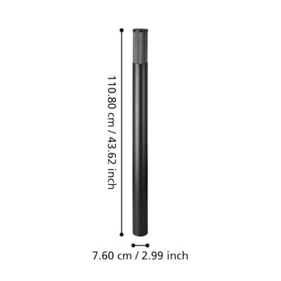 Eglo SALLE Vloerlamp 110cm ip54 zwart - thumbnail