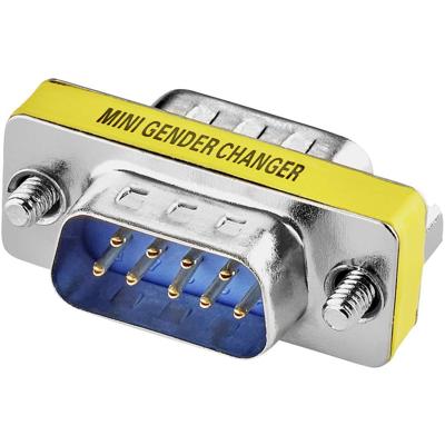 Renkforce Adapter Serieel [1x D-sub stekker 9-polig - 1x D-sub stekker 9-polig] Geel