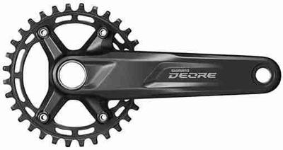 Shimano Crankstel 10/11-speed deore fc-m5100-1 - 30 tands - 175 mm - zwart Shimano Crankstel 10/11-speed deore fc-m5100-1 - 30 tands - 175 mm - zwart